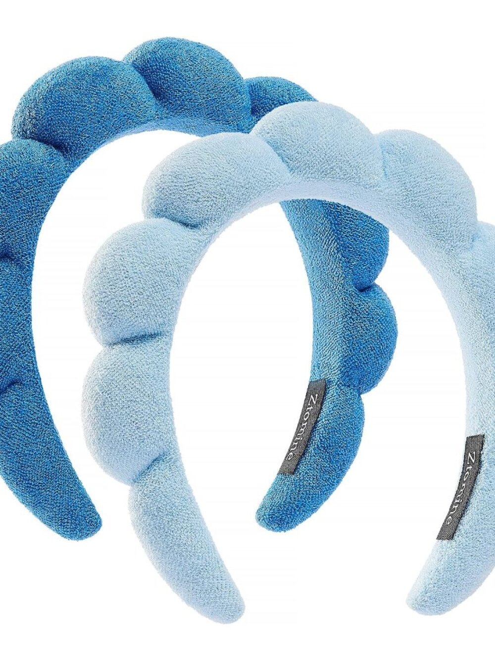 Spa Face Washing Headbands Set - 2 Terry Cloth Makeup Headbands, Combo Pack for